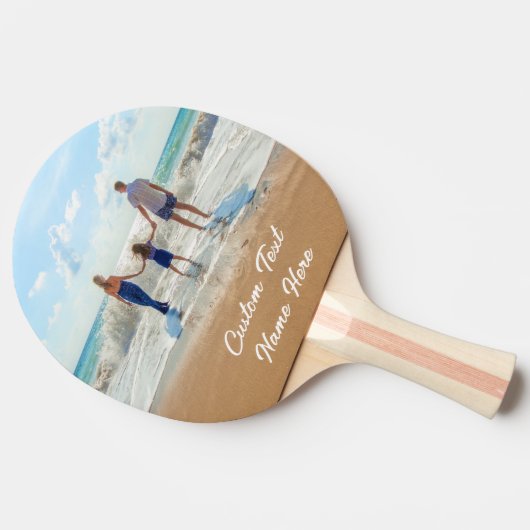 Ihr Foto Ping Pong Paddle mit benutzerdefiniertem Tischtennis Schläger (Seitenansicht)