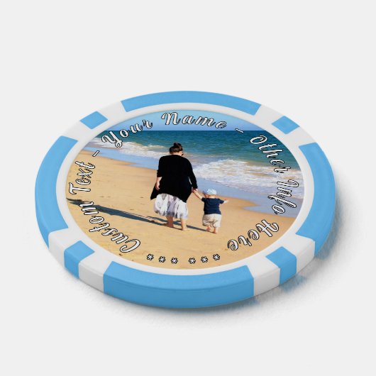 Ihr Foto Poker Chips Geschenk mit benutzerdefinier (Einzeln)