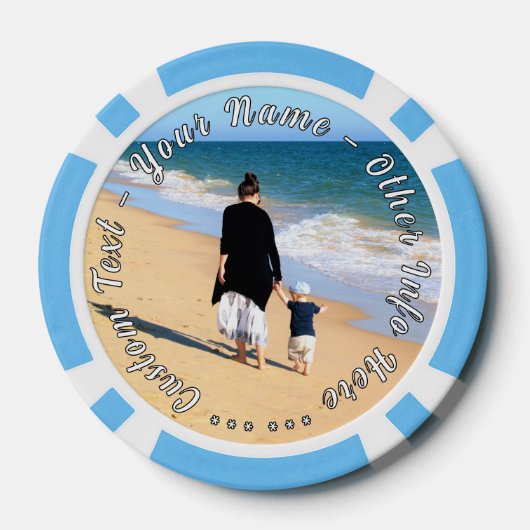 Ihr Foto Poker Chips Geschenk mit benutzerdefinier (Rückseite)