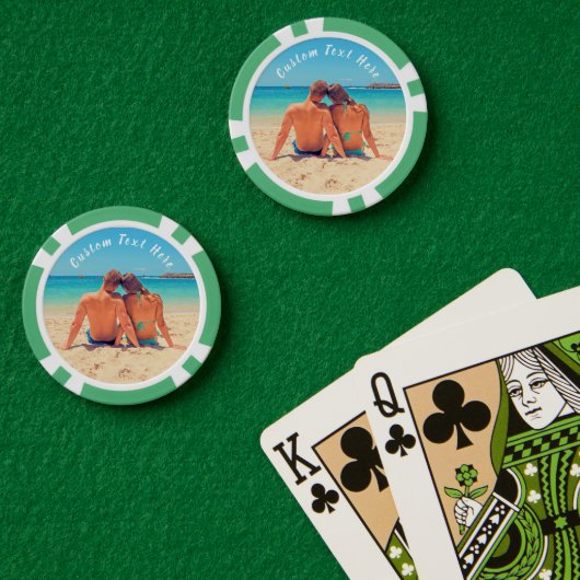 Ihr Foto Poker Chips Geschenk mit benutzerdefinier (Pokertisch (doppelt))