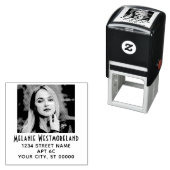 Ihr Foto Portrait #1 Name Rücksendeadresse Permastempel (Beispiel)