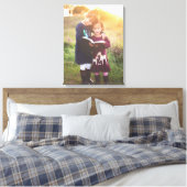 Ihr Foto-Portrait in Leinwand verpackt. (Insitu (Schlafzimmer))