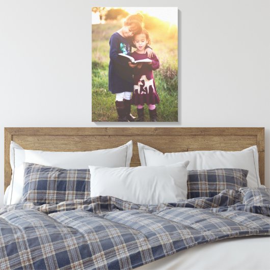 Ihr Foto-Portrait in Leinwand verpackt. (Insitu (Schlafzimmer))