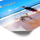 Ihr Foto-Poster drucken mit Individuelle Name Fotodruck (Ecke)
