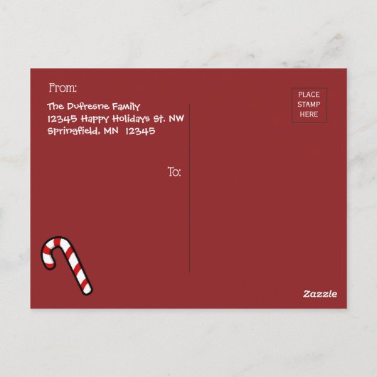 Ihr Foto Postkarte (Rückseite)