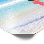Ihr Foto Print Poster mit benutzerdefiniertem Text (Ecke)