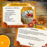 Ihr Foto Pumpkin Fall Rezept Postkarte<br><div class="desc">Rezept Postkarte mit Ihrem eigenen Foto gerahmt von einem farbenfrohen Herbst-Design mit Blume und Kürbis. Schön für jedes Rezept mit Kürbissen und ein schönes Geschenk für Halloween oder Erntedank.</div>