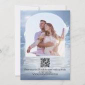 Ihr Foto QR Swan Lake Save the Date Karte (Rückseite)