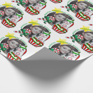 Ihr Foto Rahmen Weihnachts Einhorn Cupcake Geschenkpapier