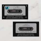"Ihr Foto" Retro Kassetten-Band Visitenkarte (Vorne/Hinten)