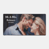 Ihr Foto Romantische Liebe Hochzeit Schreibtischunterlage (Vorderseite)