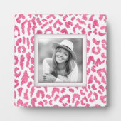 Ihr Foto rosa Leoparden Fotoplatte (Vorderseite)