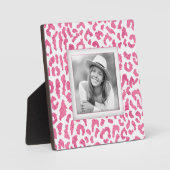Ihr Foto rosa Leoparden Fotoplatte (Vorderseite)