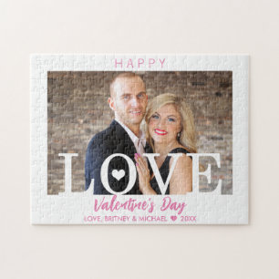 Ihr Foto Rosa Skript   Moderne Großbuchstaben der  Puzzle