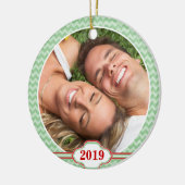 Ihr Foto Rote Vögel Swirl Baum Weihnachtsschmuck (Links)