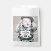 Ihr Foto Rustikale Chalkboard Folklore Art 1 Jahr Geschenktütchen (Vorderseite)