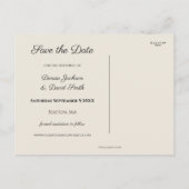 Ihr Foto Rustikale Herbstlaube Gold Save the Date Postkarte (Rückseite)