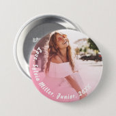 Ihr Foto | Schaltfläche "personalisiert School Fot Button (Vorne & Hinten)