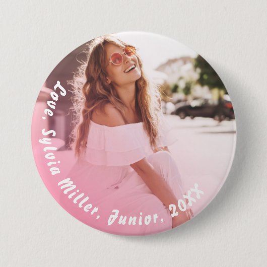 Ihr Foto | Schaltfläche "personalisiert School Fot Button (Vorderseite)