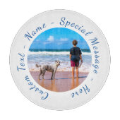 Ihr Foto-Schneidegeschenk mit Text Schneidebrett (Vorderseite)