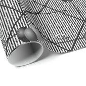 Ihr Foto Schwarz/Weiß-Muster Geschenkpapier (Rolleneckpunkt)