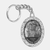 Ihr Foto - Schwarz-/weißeshundertjähriges Schlüsselanhänger (Vorderseite links)