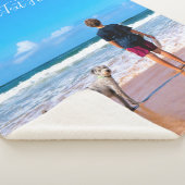 Ihr Foto Sherpa-Blankon mit benutzerdefiniertem Te Sherpadecke (3/4)