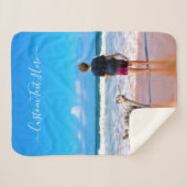 Ihr Foto Sherpa-Blankon mit benutzerdefiniertem Te Sherpadecke (Vorderseite (Horizontal))