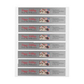 Ihr Foto Silberne glückliche Urlaubsadresse (Bogen)