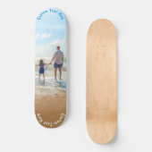 Ihr Foto-Skateboard mit benutzerdefiniertem Textna Skateboard (Vorderseite)
