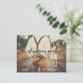 Ihr Foto speichert die Datumskarten | Postkarte (Stehend Vorderseite)