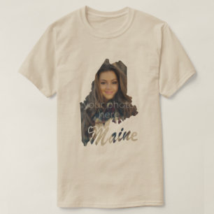 IHR FOTO Staat des Maine-Shape-T - Shirt