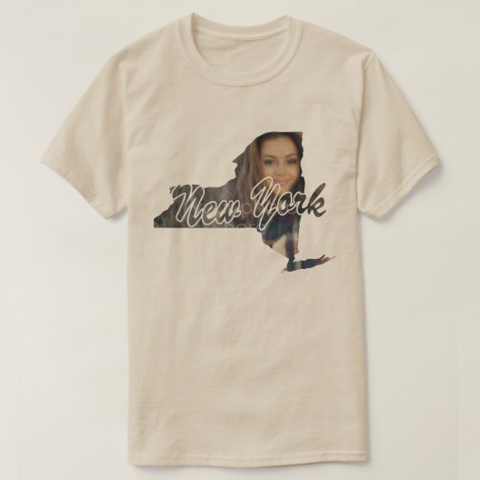 IHR FOTO Staat von New York Form T - Shirt (Design vorne)
