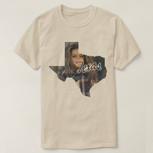 IHR FOTO Staat von Texas Form T - Shirt (Design vorne)