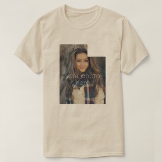 IHR FOTO Staat von Utah Form T - Shirt (Design vorne)