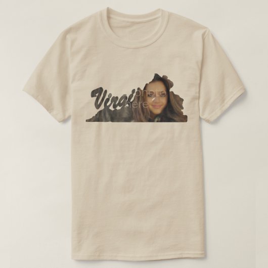 IHR FOTO Staat von Virginia Form T - Shirt (Design vorne)