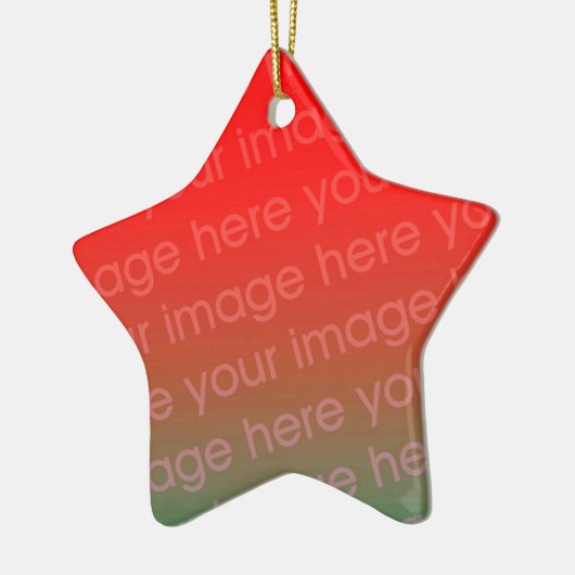 Ihr Foto Star Form Weihnachtsgeschmuck Vorlage Keramikornament (Links)
