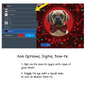 IHR FOTO Stilvolle Weihnachtsferse für Hunde Lover Schürze