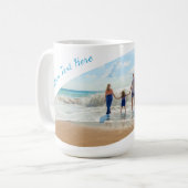 Ihr Foto Tasse Benutzerdefinierter Textname Person (Vorderseite Links)