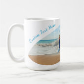 Ihr Foto Tasse Benutzerdefinierter Textname Person (Links)
