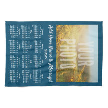 Ihr Foto-Teetuch-Kalender Blau