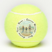 Ihr Foto-Tennisball-Geschenk mit eigenem Text Tennisbälle (Rückseite)