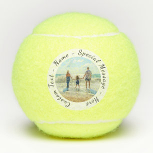 Ihr Foto Tennisball mit eigenem Text Tennisbälle
