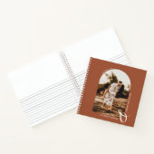 Ihr Foto Terracotta Wedding Guest Book Notizblock (Innenseite)