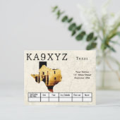 Ihr Foto Texas Shaped Cutout Custom QSL Postcard Postkarte (Stehend Vorderseite)