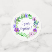 IHR Foto & Text Blume Rahmen Konfetti (Klein Vorderseite)