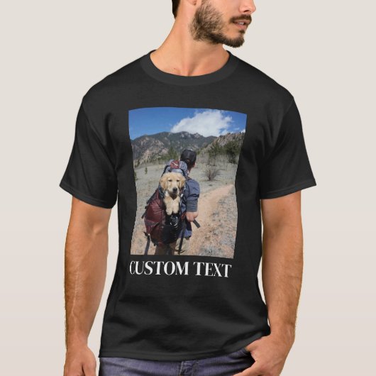 Ihr Foto & Text Hier, Benutzerdefiniertes Foto, Pe T-Shirt (Vorderseite)