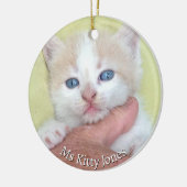 Ihr Foto/Text - Traditionelles Jährliches Geschenk Keramik Ornament (Links)