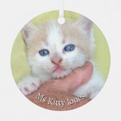 Ihr Foto/Text - Traditionelles Jährliches Geschenk Ornament Aus Metall (Vorderseite)