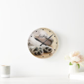 Ihr Foto, Text und jede farbgepunktete Uhr (Zuhause)